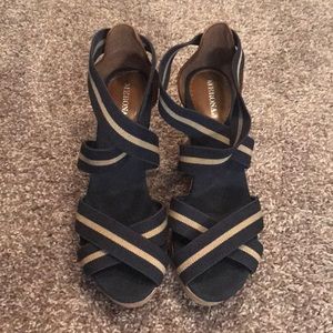 Merona Navy Blue Wedges